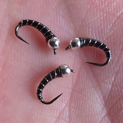 Zebra midge black - zebra,