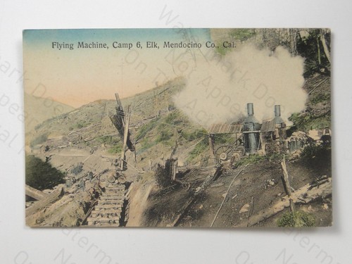 Flying machine logging camp - machine,