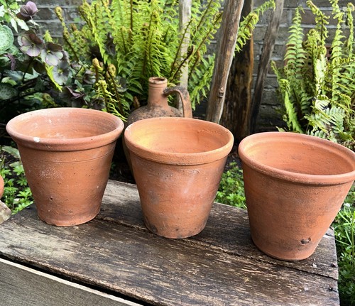 Vintage hand thrown - vintage, terracotta