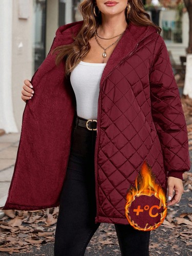 Womens winter long puffer coat - winter,