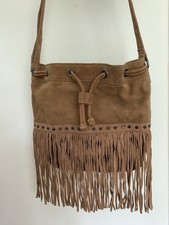 Real suede Boho Tassel Bag - Nine Savannah Miller