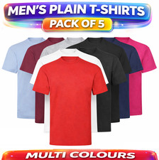 Mens Plain T-Shirt 5 Pack