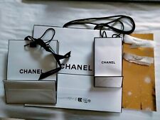 Chanel Paper Carrier Gift Bag x 3 + tissue/ribbon/wrap - ORIGINAL