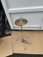 Free P&P. 8” Mini Hi Hat Cymbals With Mini  Stand. Great For Busking.