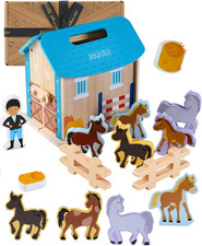 Horse Toys Stable Wooden Toy