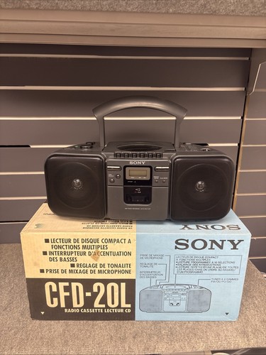 Sony cfd 20l cassette radio - cfd-20l, cd