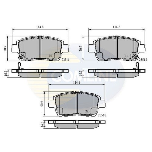 Brake pads set for - for, toyota