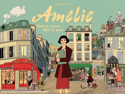 Amelie 2001 quad poster - amelie, uk