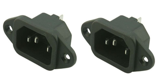 Iec male chassis mains - x,