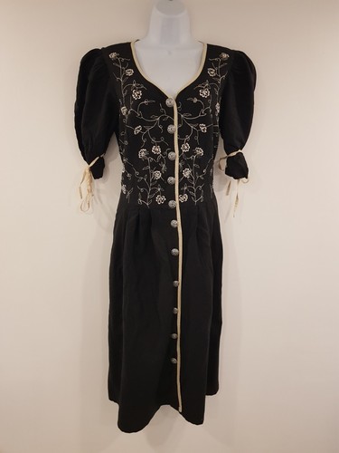 Vintage dress midi black - vintage,