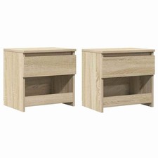 2 Bedside Cabinets Table with