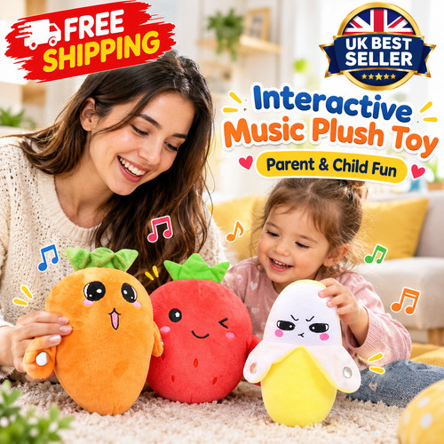 Interactive banana plush toy - plush,