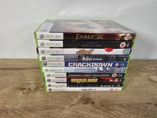10x Xbox 360 Games Bundle Fable 3 Skyrim Borderlands Battlefield 4 Halo Etc 