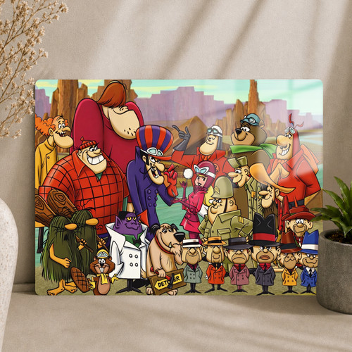 Wacky races retro metal - races,