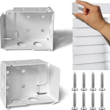 2Pcs Venetian Blind Brackets Curtain Mounting Bracket for Headrail Accessories