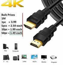 1pc to 50pcs HDMI CABLE HIGH LCD HDTV PS3 Xbox 360 SKY 1m 2m 3m 5m 10m20m BULK