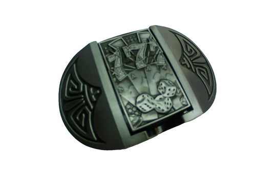 Belt buckle lighter silver - belt,