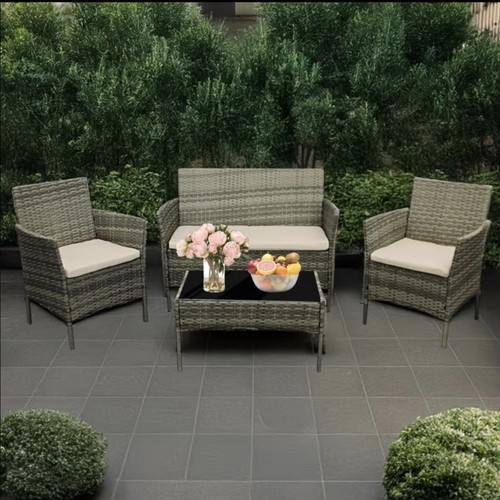Piece outdoor rattan garden - 4,