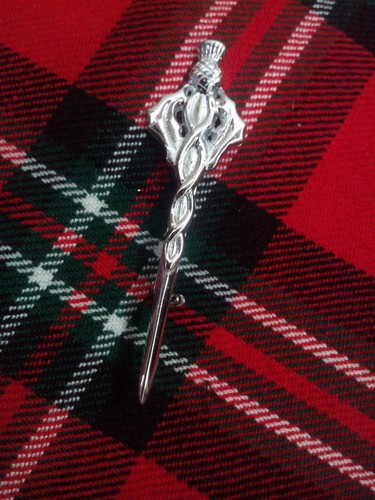 Scottish thistle kilt pins - kilt,