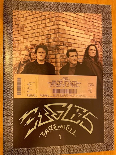 Eagles programme and ticket - eagles,