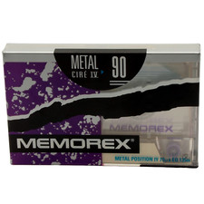 🔝 MEMOREX CIRE 90 METAL TYPE IV BLANK AUDIO CASSETTE TAPE 1991 BRAND NEW SEALED