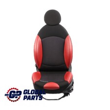 Front Seat Mini R55 R56 LCI Sport Cloth Fabric Red Leather Left N/S Heated 