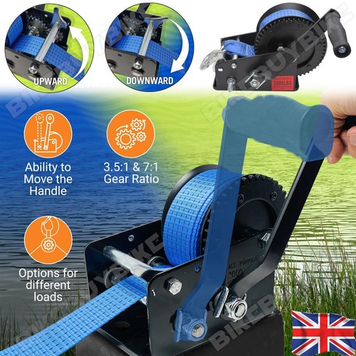 Atv boat trailer hand - hand, crank
