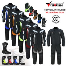 Men Motorbike Suit Racing Armoured Waterproof Motorcycle Suits Jacket Trousers