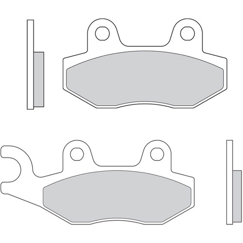 Pair organic brake pads - of, bcr