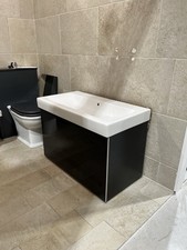 Geberit Acanto 900mm Vanity Unit Black