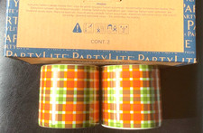 PartyLite 2 AUTUMN PLAID