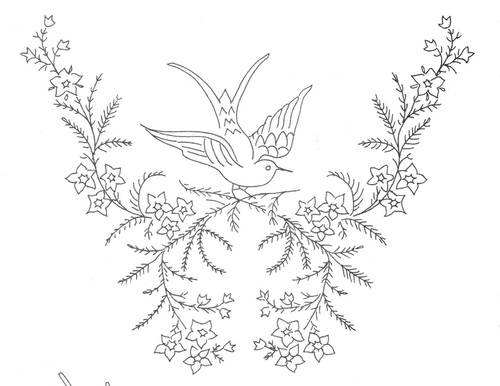 Embroidery transfer iron - transfer, on