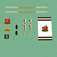 Peugeot bicycle frame - bicycle, stickers