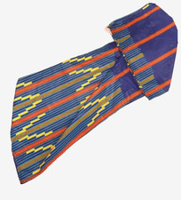 Ankara Blue Cloth Hair Scarf African Print Large Headscarf, Headwrap, Head Tie