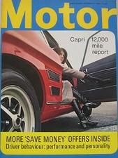 Motor magazine 6/12/1969 featuring Citroen D19 Special road test, Ford Capri