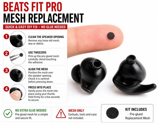 Mesh replacement for beats fit - beats,