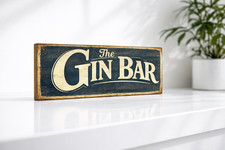 Gin Bar Vintage Style Sign