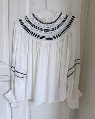 Zara white black lace - white/black,