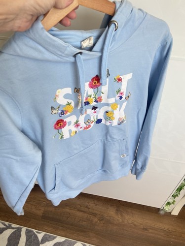 Saltrock blue floral logo - floral,