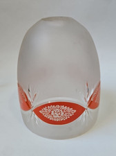 Vintage frosted glass & orange