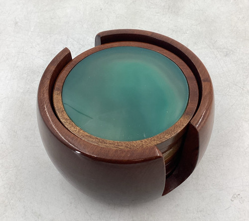 Green agate brazilian wood - agate,