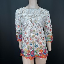 Matalan White Floral Lace