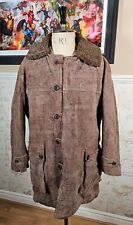 Vintage Diesel Full Grain Cow Leather Jacket Men's XL/3XL Sherpa Lining Chore