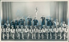 1960s Original Press photo Fleetwood sea cadets Fleetwood & lancs Group photo