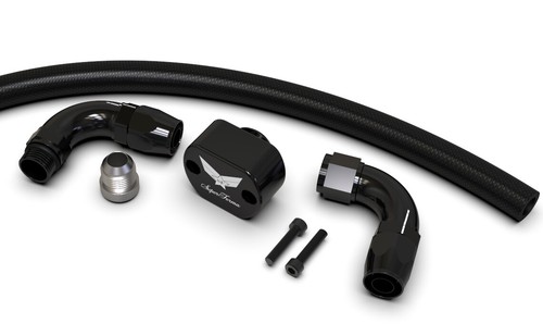 Cylinder head oil drain kit - head,
