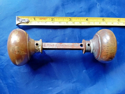 Brass cottage door - door, knobs