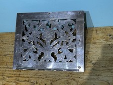 KJS3223 Silver Plate Art Nouvea Missal Bible Or Book Stand Engraved Dedication