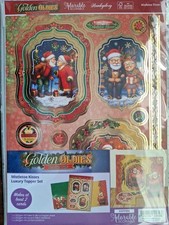 Hunkydory Golden Oldies "Mistletoe Kisses" Luxury Topper Set Makes 2 Cards