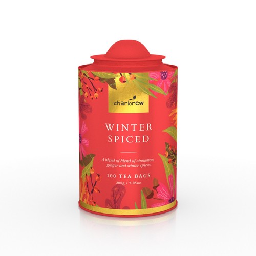 100 spiced tea bags - spiced,