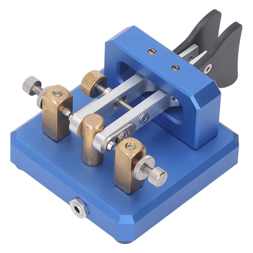 Blue morse code key - blue,